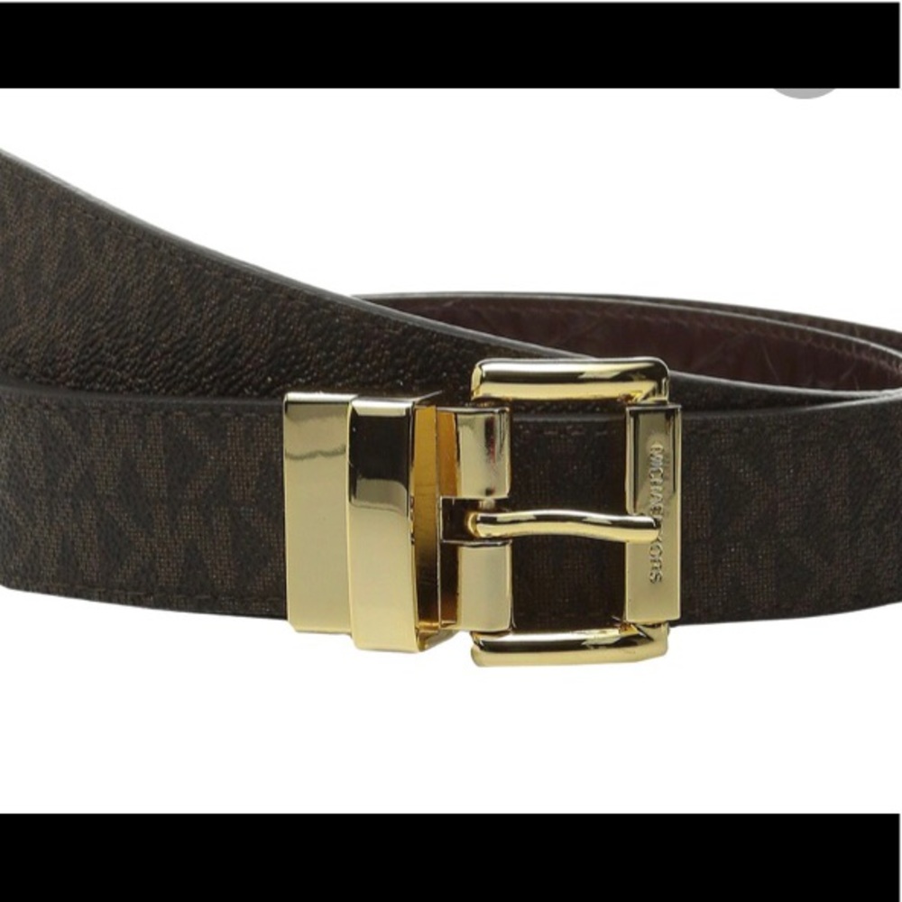 Michael Kors Reversible MK Monogram belt sz L NWT - Picture 1 of 7